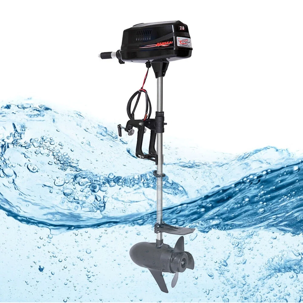 Miumaeov Heavy Duty Outboard Motor Electric Brushless Motor Fishing Boat Engine 48V 1.8KW