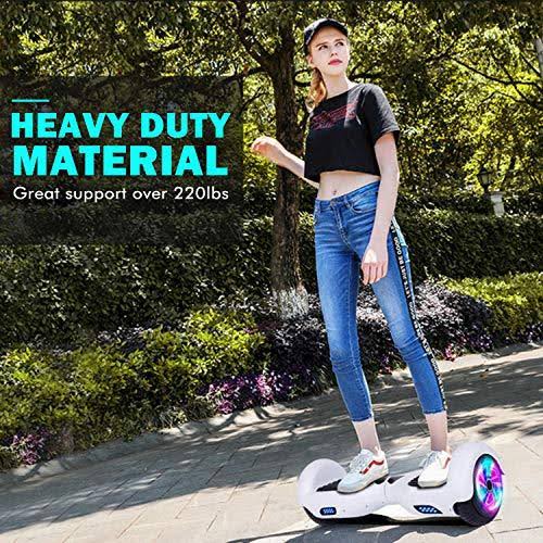 JOLEGE Hoverboard, 6.5x22 Two-Wheel Self Balancing Hoverboard - LED Light Wheel Scooter Hoverboard for Kids