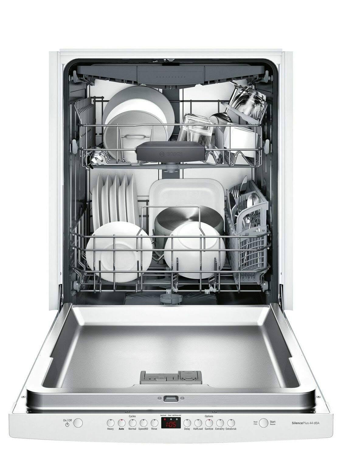 Bosch 300 Series 24x22 Built in Dishwasher-White-SHS863WD2N