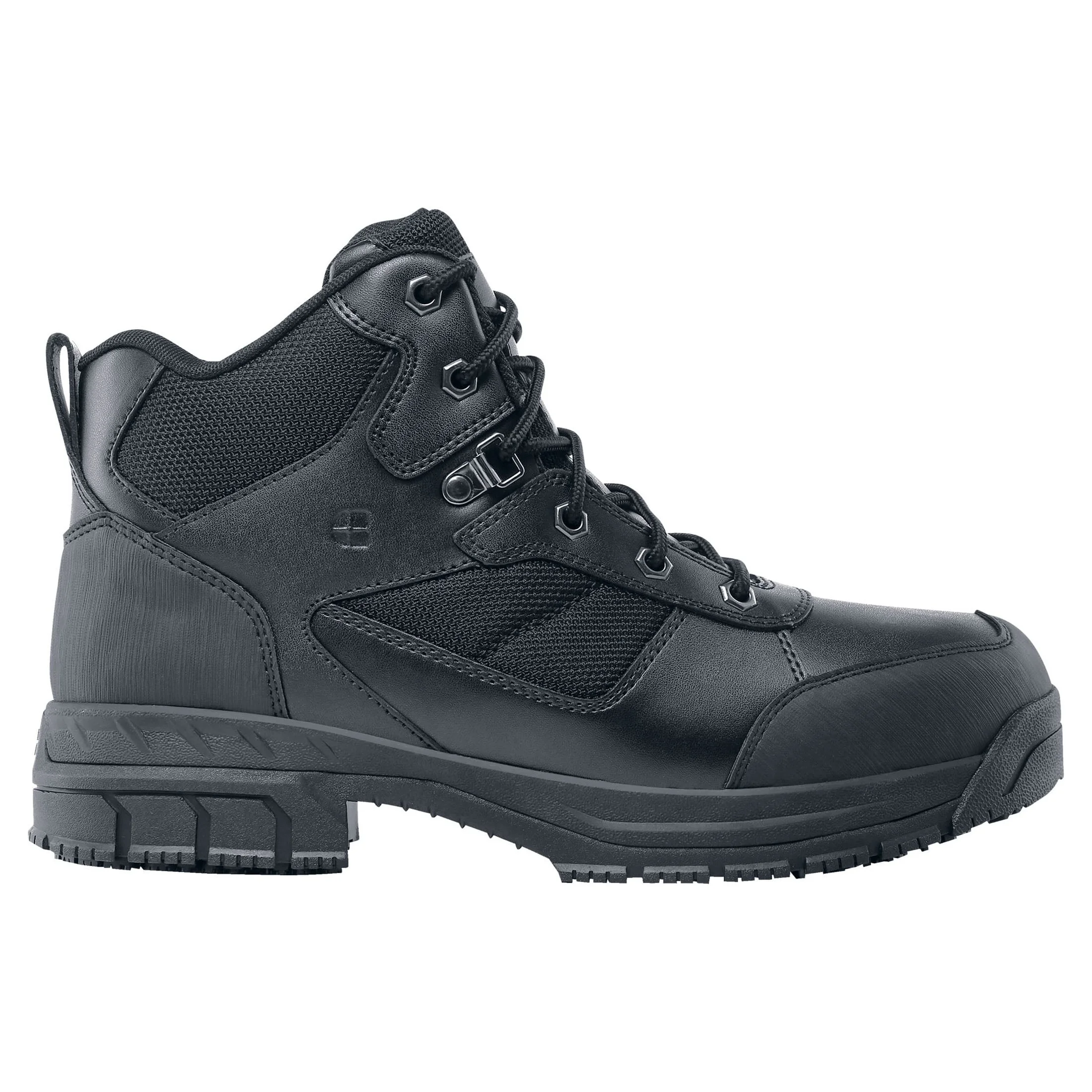 Shoes For Crews Voyager II, Men's, Women's, Unisex Soft Toe Work Boots, Slip Resistant, Water Resistant, Black