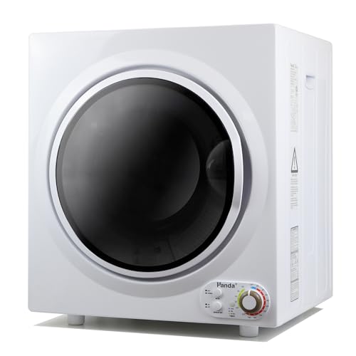 Panda Portable Compact Laundry Dryer,Black and White