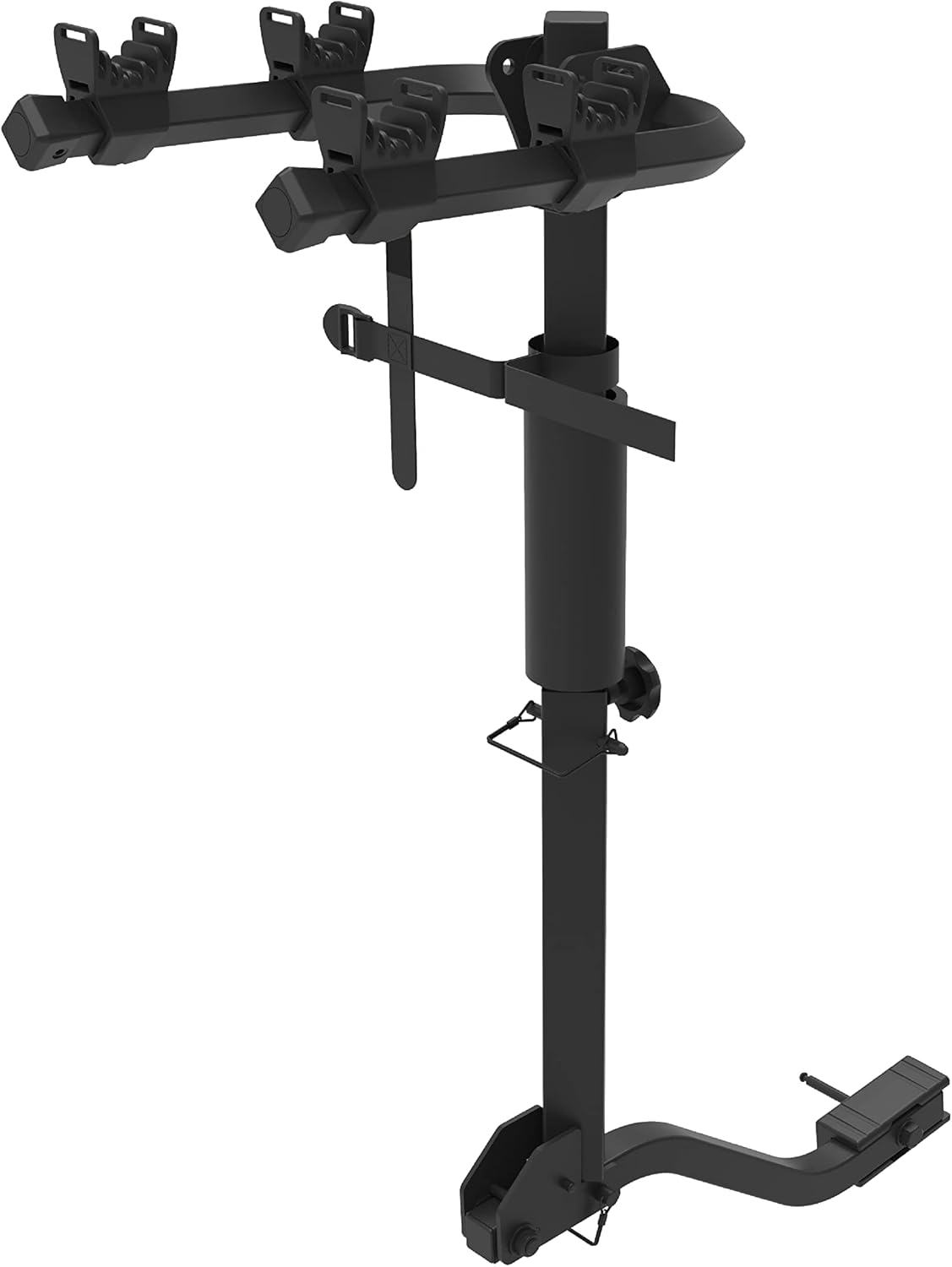HYPERAX Fuse 2 - Upright Bike Rack - 1.25 / 2 inch Hitch 2 X Bike Rack - Capacity Load 45 LB Per Bike - Tilting Hanging Rack - 20 inch to 29 inch Wheelbase ＜ Fuse 2- 2 X Bikes Hitch Rack＞