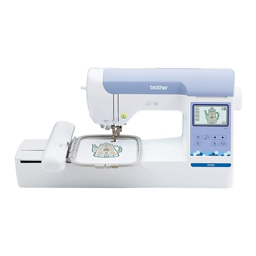 Brother Elite PE900 Large Embroidery Machine with Wireless LAN Connection with Sewing Bundle (4 Items)