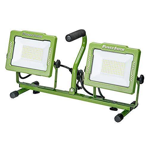 Powersmith 12,000 Lumen Dual-Head LED Work Light with Tripod