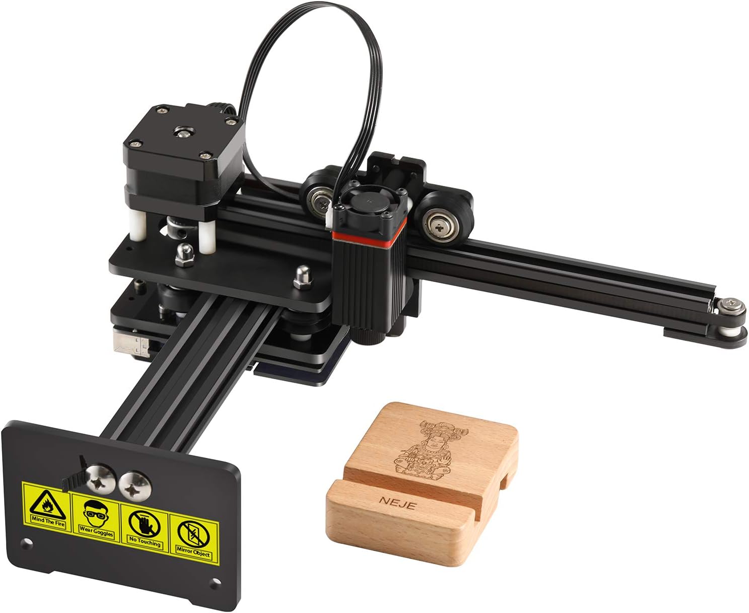 NEJE Master 2 Mini Engraving Machine, CNC Engraver for Plywood, Unfinished Wood，App Control with NEJE Software, 2.5W Output, 110 x 120 mm