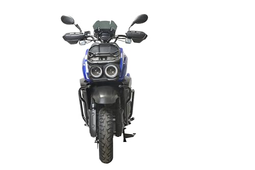 HHH Tank 150 Moped Gas Scooter 150cc Motorcycle Automatic Adult Bike with 12 inch Aluminum Wheels (White)