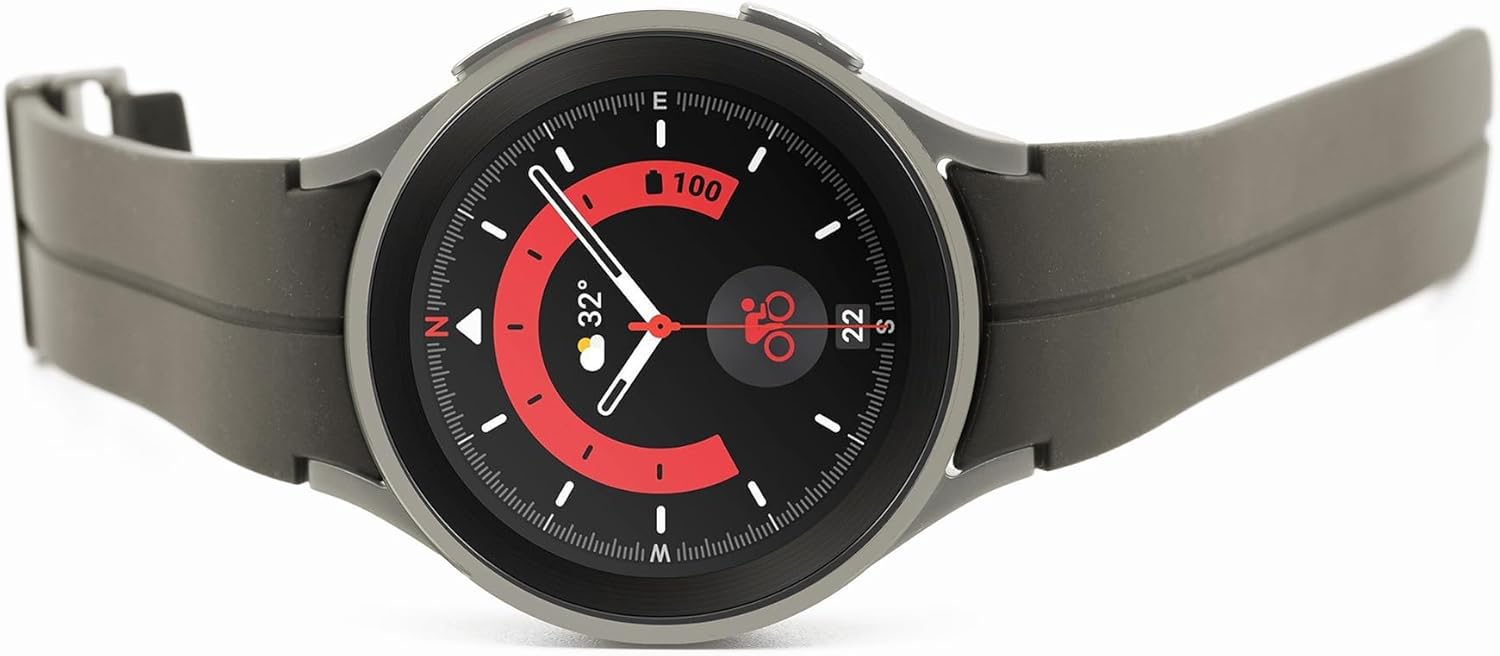 SAMSUNG Galaxy Watch 5 PRO [2022] (45mm) Titanium Case - (Titanium)