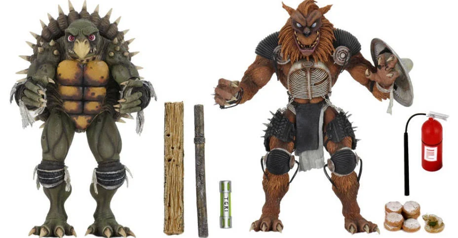 NECA TMNT Secret of The Ooze Teenage Mutant Ninja Tirtles 2 tokka and Rahzar 2-Pack