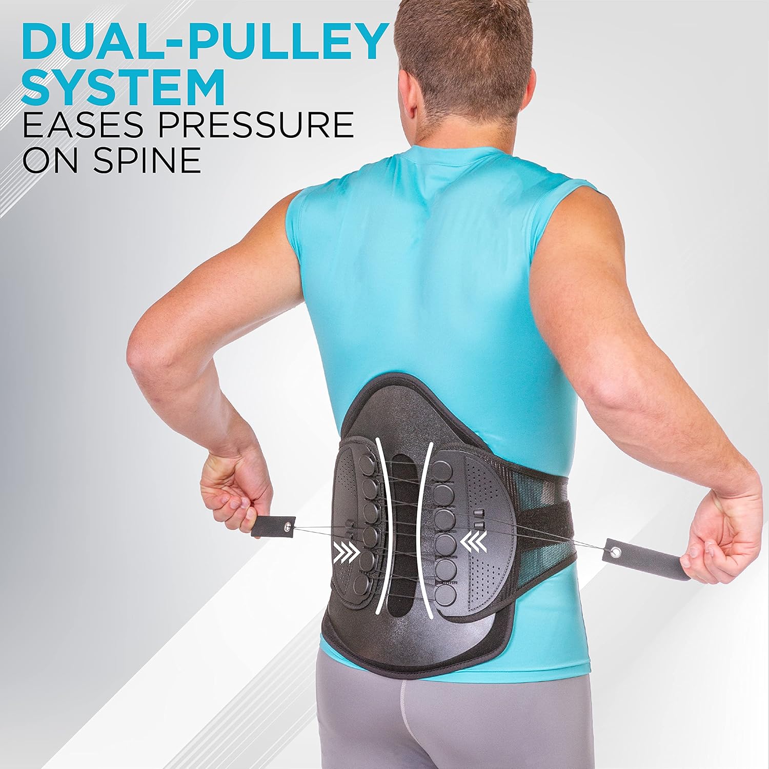Spine Decompression Back Brace - MAC Plus Rigid Lumbosacral Corset Belt with Pulley System for Sciatica Pain, Disc Injury and After Laminectomy or Spinal Fusion Surgery (S)