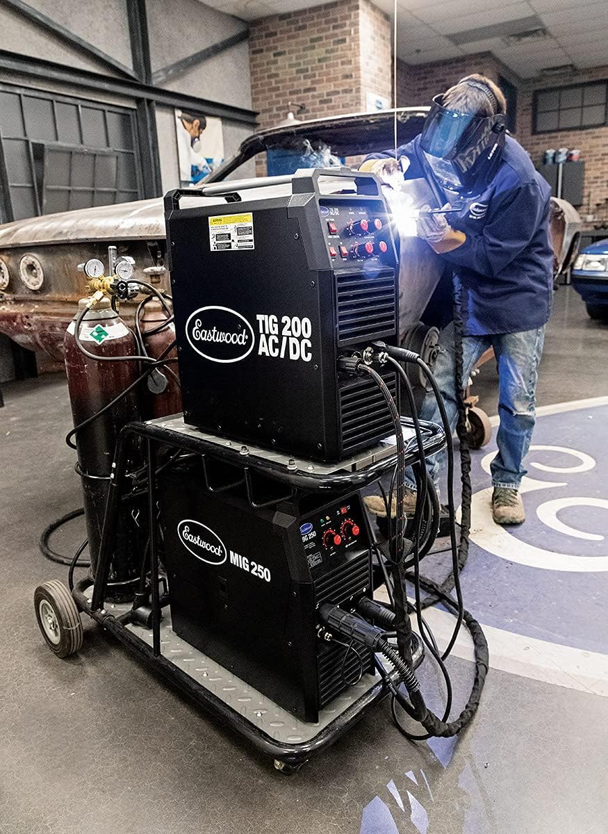 Eastwood 200 AMP AC/DC TIG Welder With 1/4 Inch Thick Welding Capacity