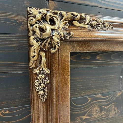 TV frame for Samsung The Frame TV, fits 32, 43, and 50 inch TVS. Bronze Finish (not for use with other models) Handmade wood ornate TV Frame