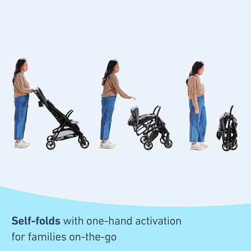 Graco Ready2Jet Travel System – Compact Travel Stroller with Automatic Fold and SnugRide Infant Car Seat