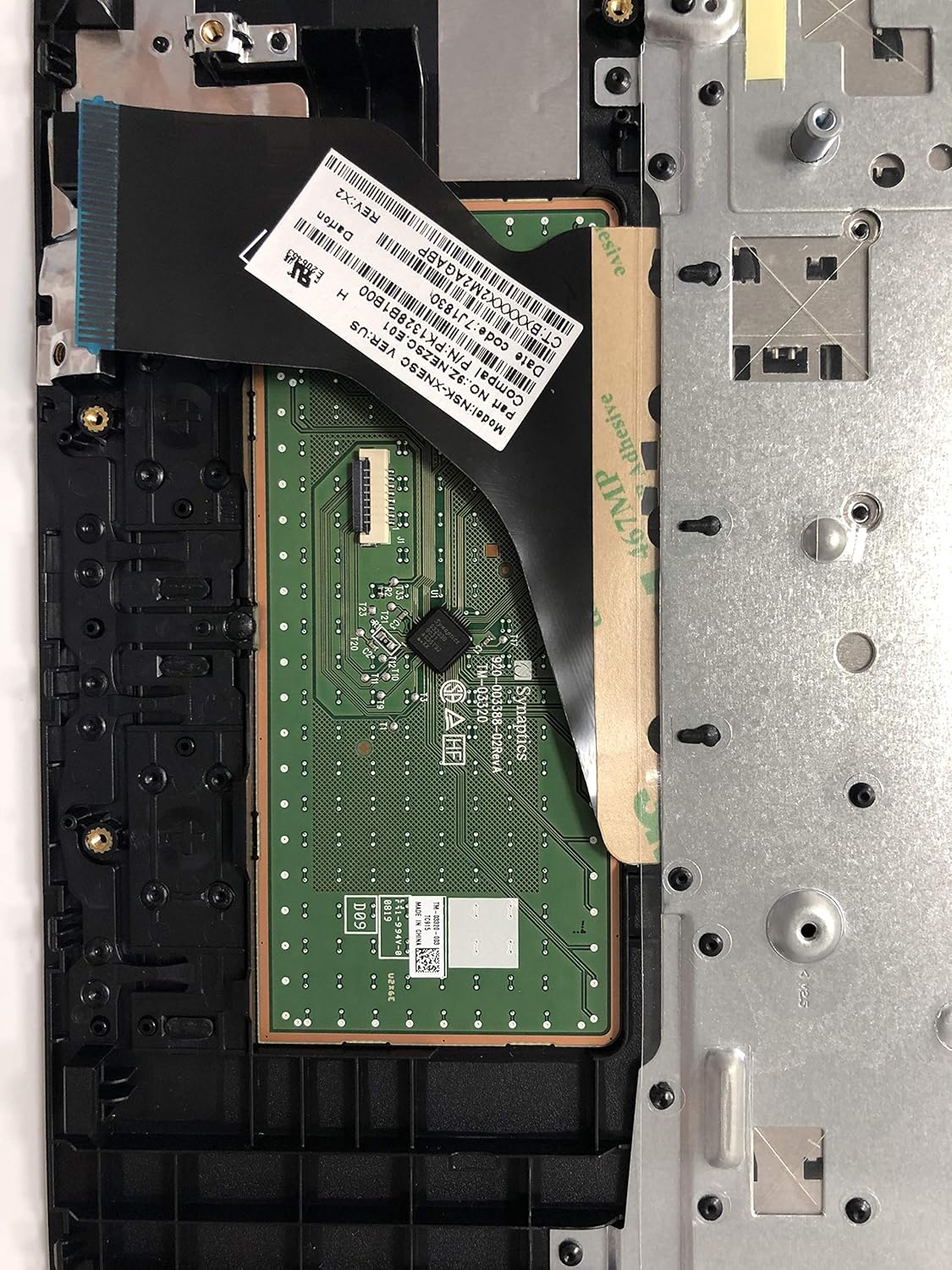 Replacement for HP 15-DA 15-DB 15-DR 15-DA0053WM 15-DA0012DX 15-DA0073WM Trackpad AHS US 15.6 Laptop Upper Case Palmrest Keyboard Touchpad Assembly Part L20387-001 AP29M000400 Black