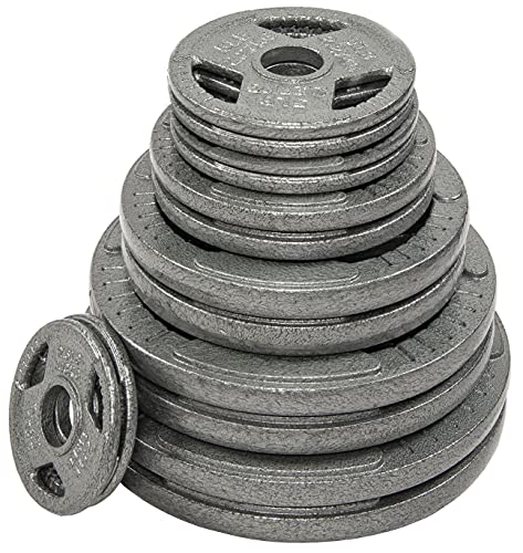 BalanceFrom 300-Pound Olympic Weight Set Including 7FT Olympic Barbell and Cast Iron Plates