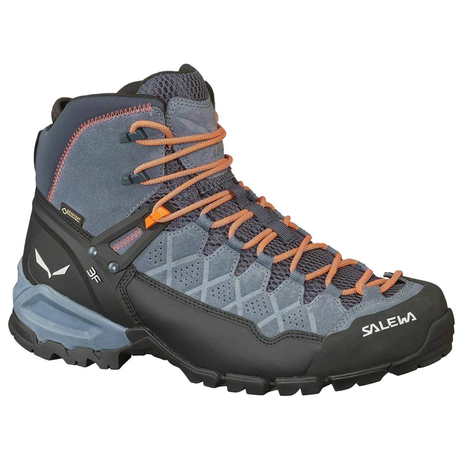 Salewa Alp Trainer Mid GTX - Men&s Ombre Blue/Fluo Orange / 10