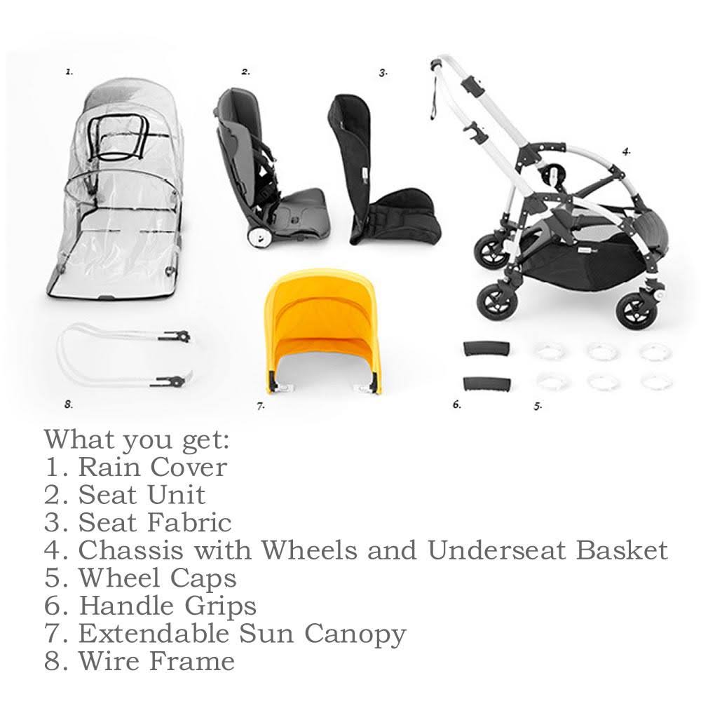 Bugaboo Bee5 Classic Complete Stroller - Aluminum/Dark Navy