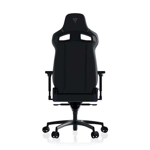 VERTAGEAR PL4800 Ergonomic Big & Tall Gaming Chair Featuring ContourMax Lumbar & VertaAir Seat Systems - RGB LED Kits Upgradeable - Black/White