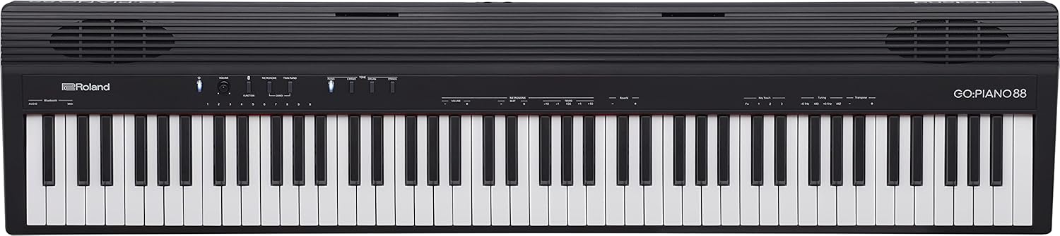 Roland GO:PIANO 88-Key Full Size Portable Digital Piano Keyboard with Onboard Bluetooth Speakers (GO-88P)