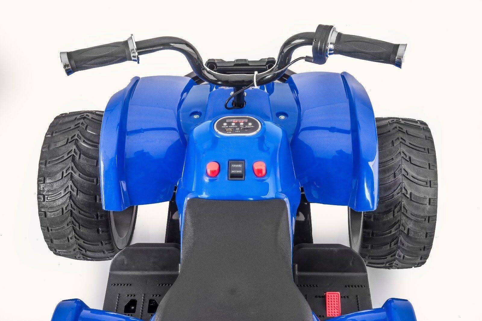Supertrax ATV MX400 Kid&s Ride on Vehicle, Battery Powered w/Free MP3 - Blue