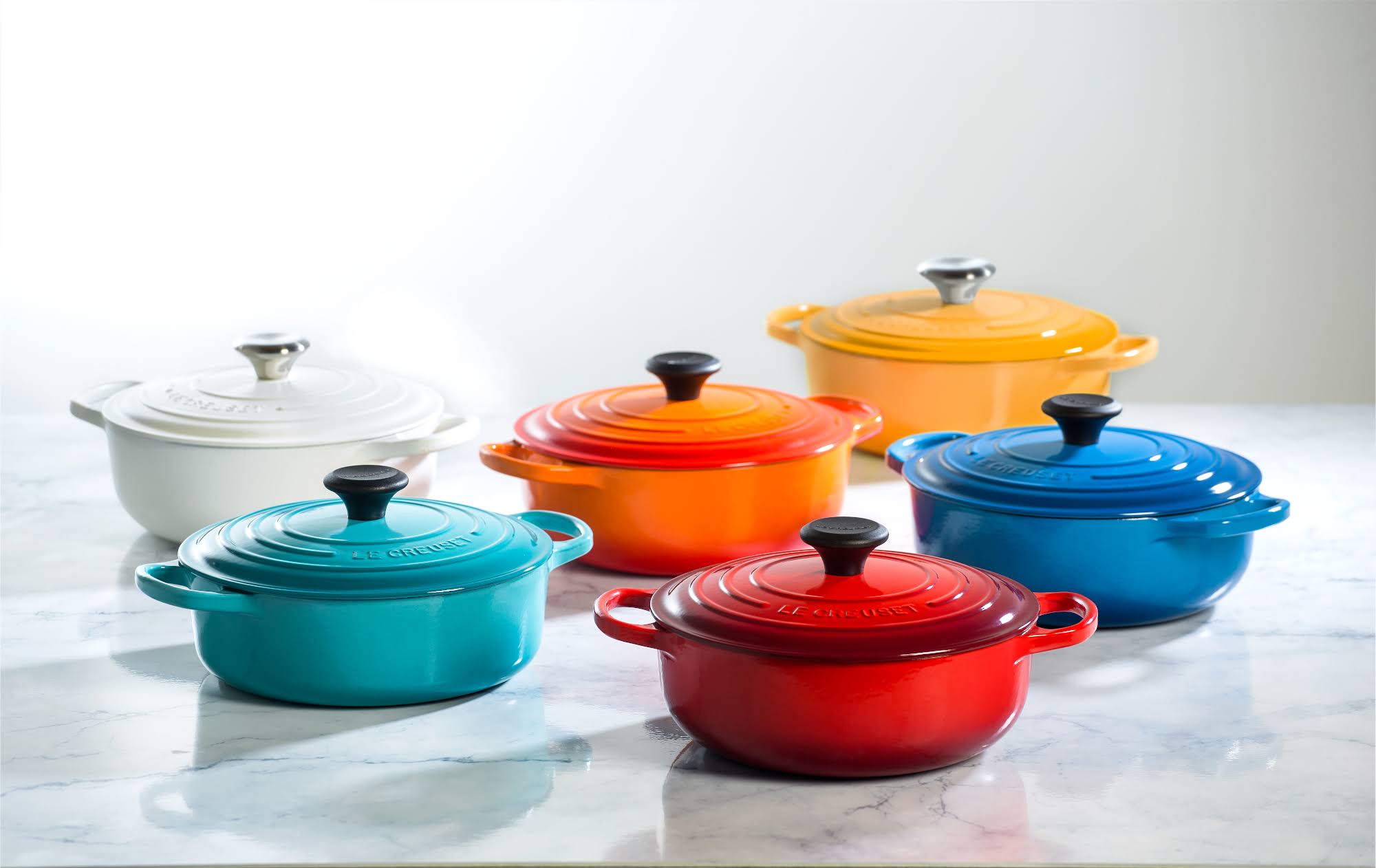 Le Creuset Signature Cast Iron Sauteuse Oven, 3.5 qt, Caribbean