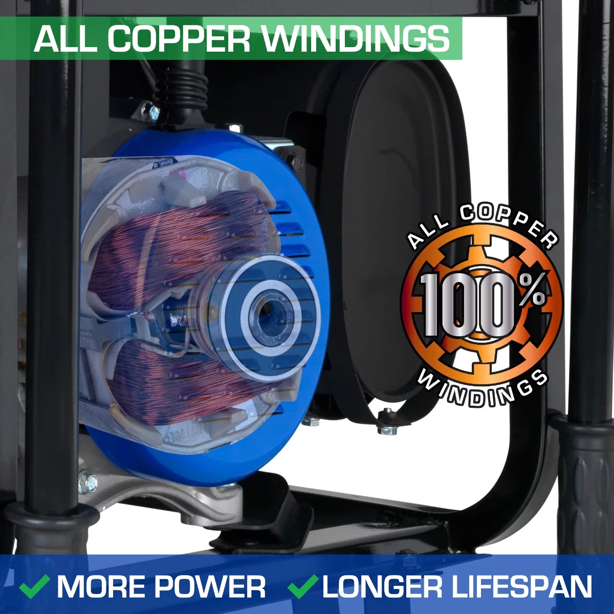 Duromax-XP12000HX DuroMax Generator Dual Fuel Gas Propane Portable with CO Alert 12,000 Watt
