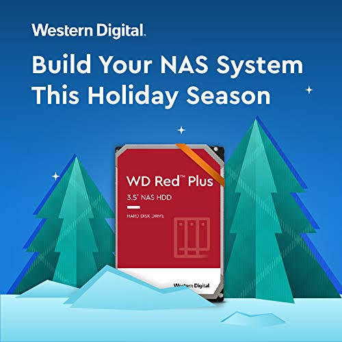 WD Red Plus NAS 10 TB Internal HDD - 3.5x22 - WD101EFAX - SATA 6Gb/s - 5,400 rpm