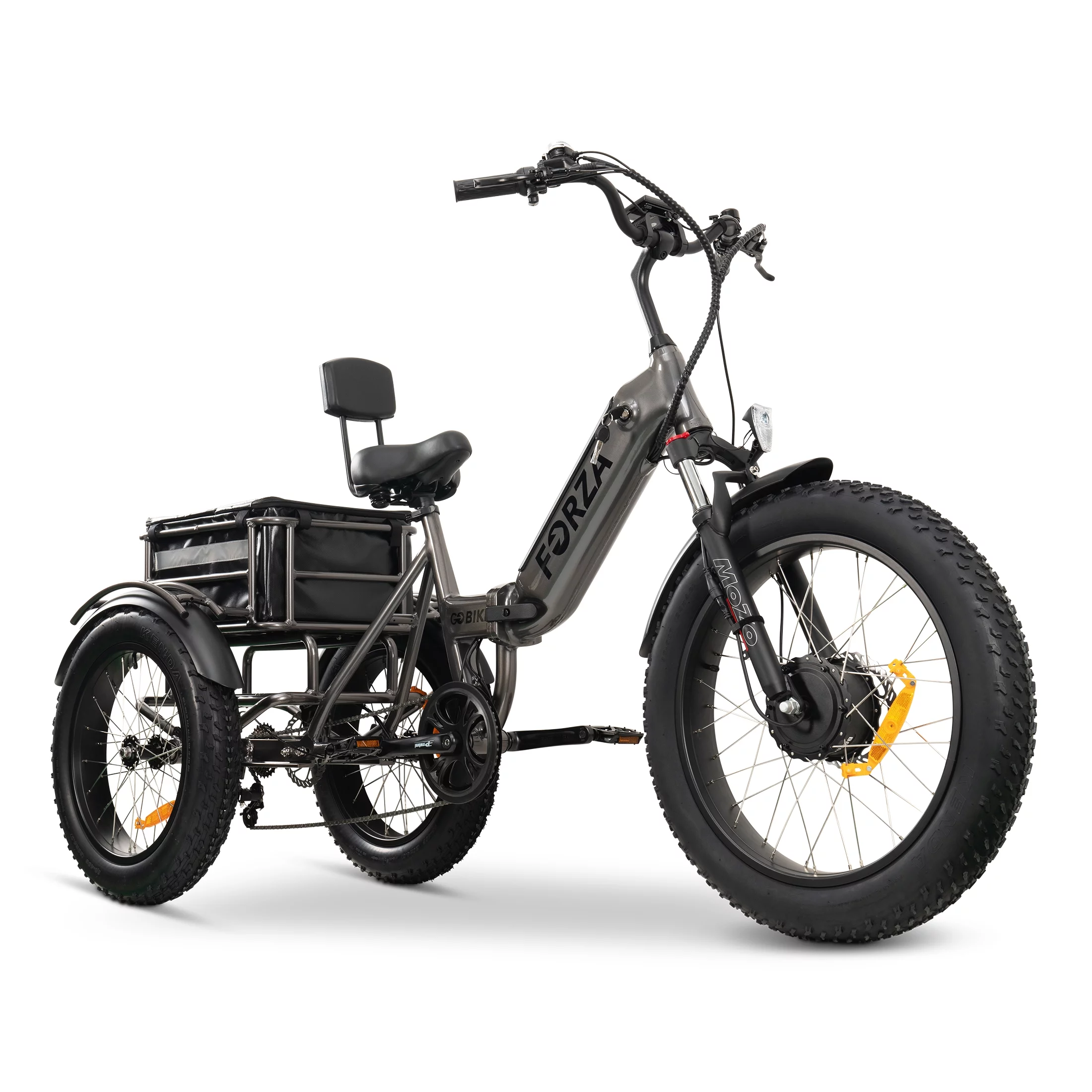 Forza Motorsport Electric Trike for Adults - 3 Wheel Motorized Bicycle 48V 10.4AH Battery, Long Range Tricycle up to 40 Miles, 750W Motorized Three Wheel Bikes with Large Basket - Curated Treasures Market