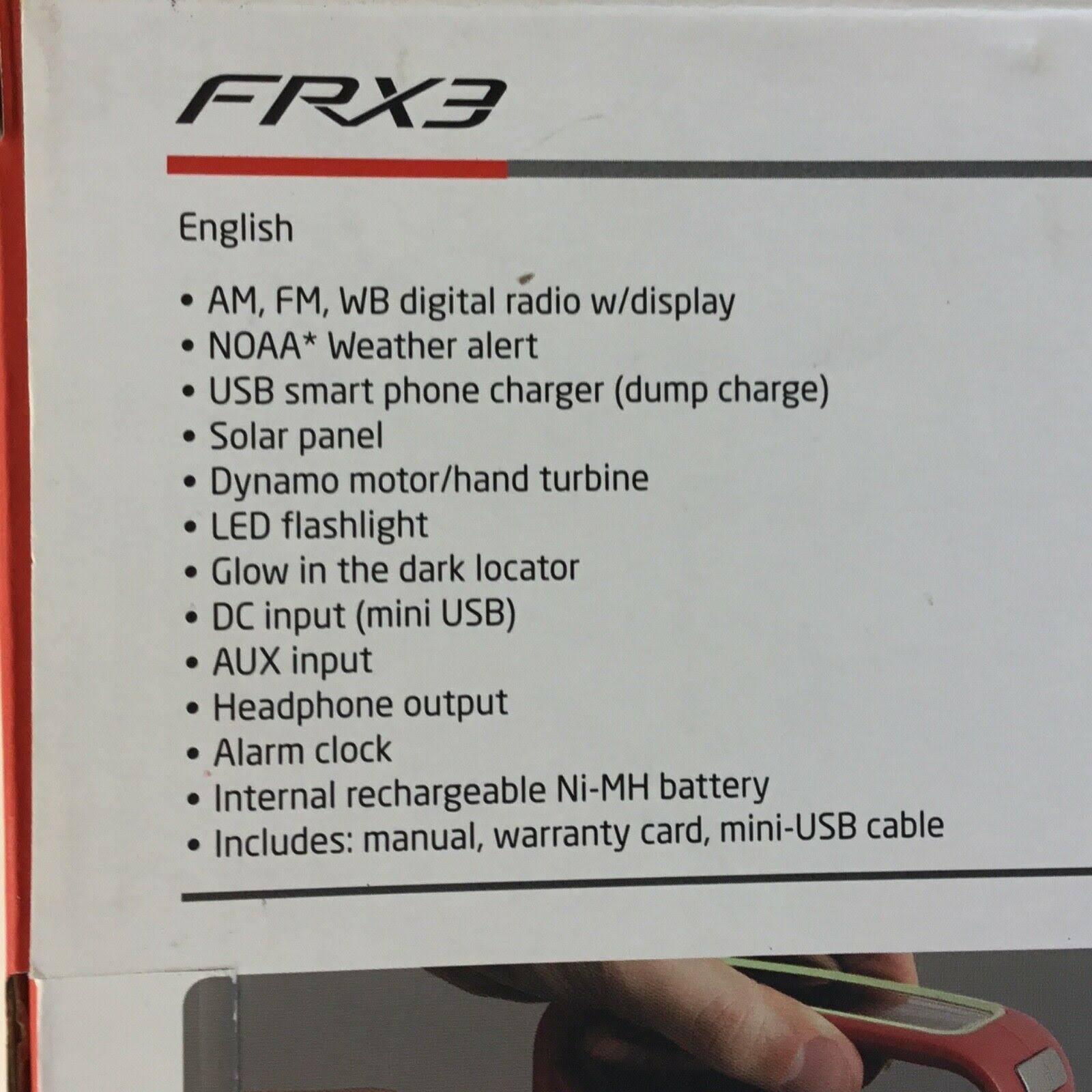 American Red Cross Frx3 Weather u0026 Alert Radio