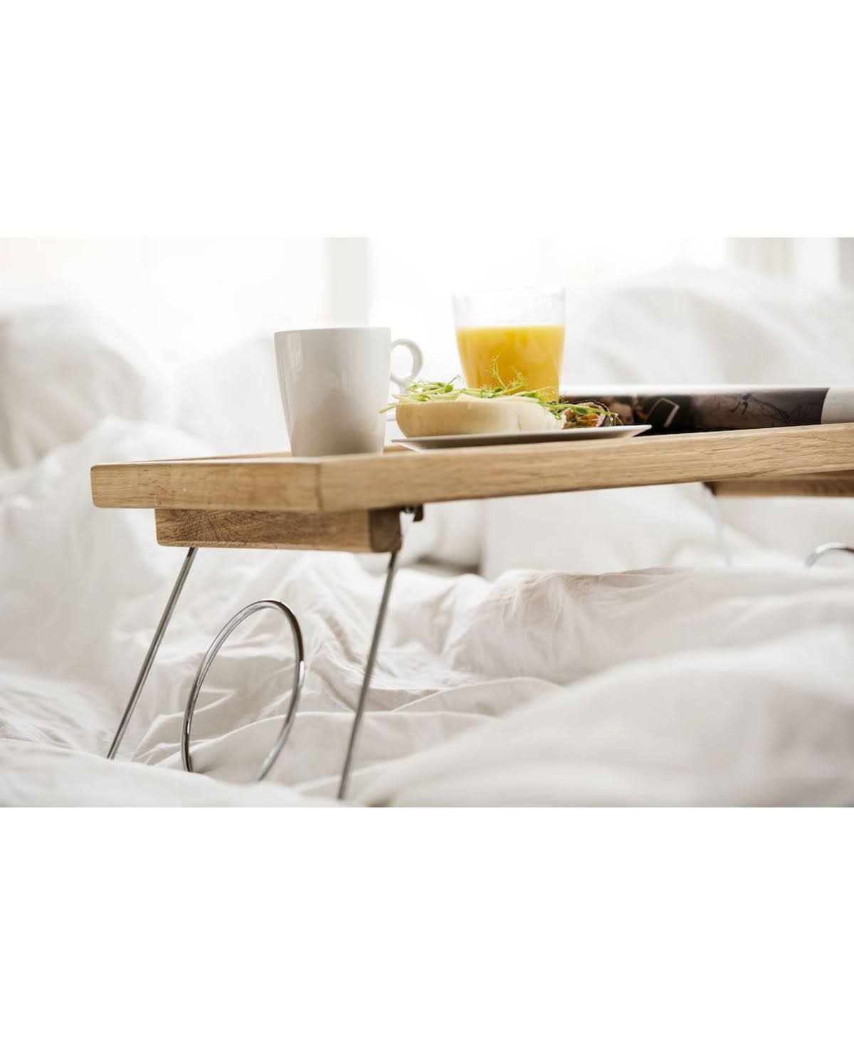 Sagaform Oak Bed Tray with Folding Legs