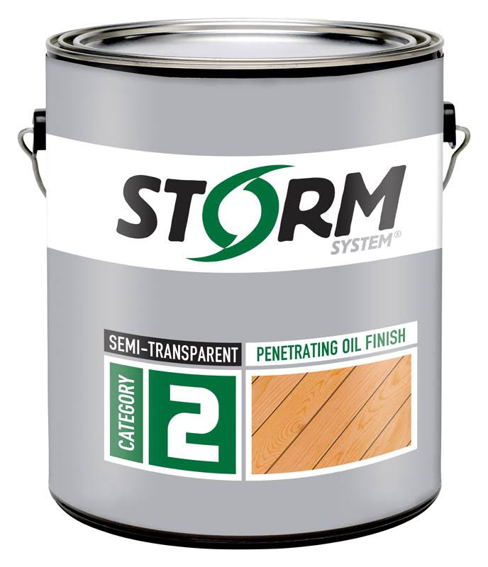 Storm System 1914654 Semi-Transparent Clear Penetrating Oil Exterior Stain 1 Gal - Case of 4