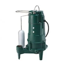 Zoeller 803-0005, Model BN803, Shark Series, Grinder Pump with Piggyback Float Switch, 1/2 HP, 115 Volts, 1 Phase, 1-1/4" NPT Vertical Discharge, 35 GPM Max, 35 ft Max Head, 15 ft Cord, Automatic