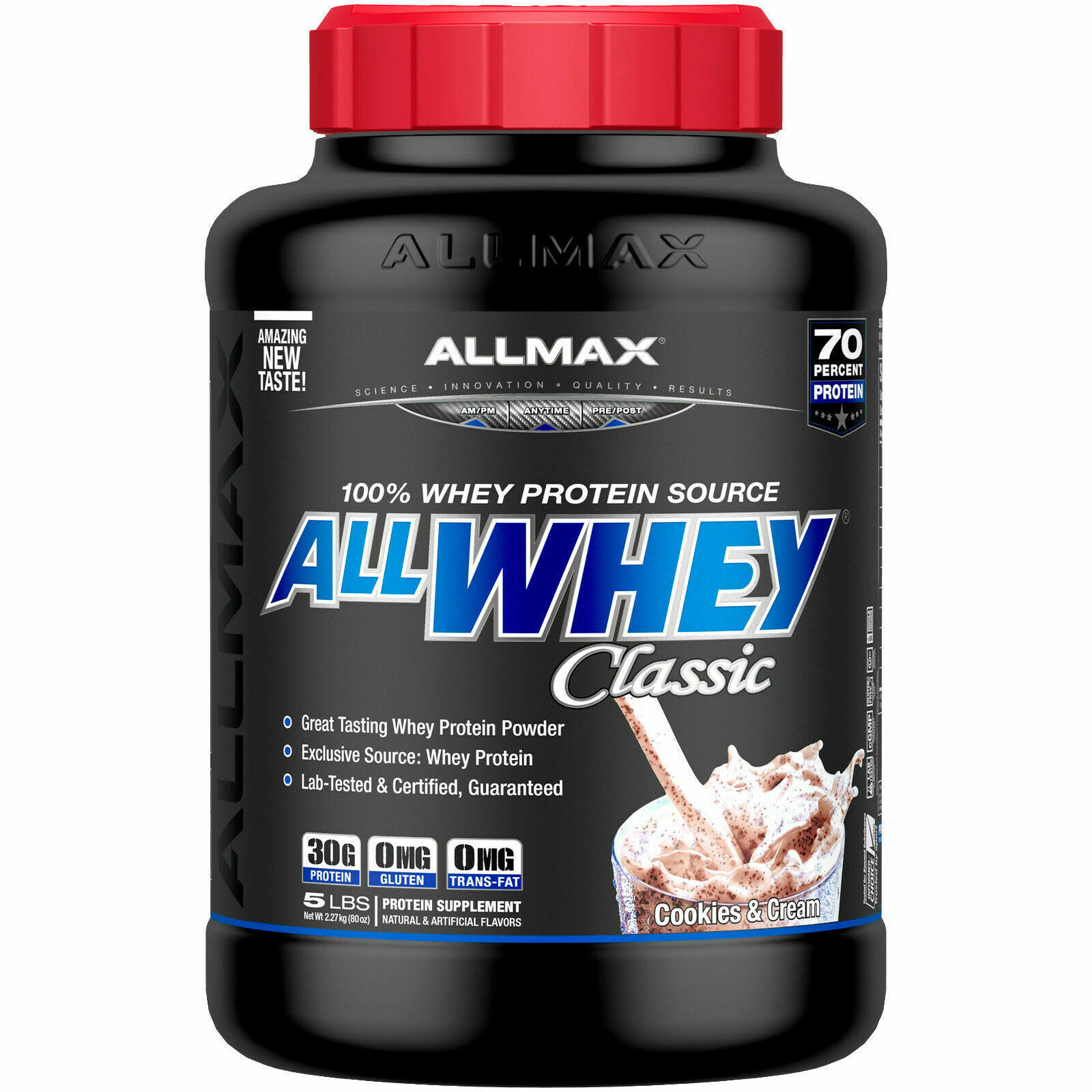 Allmax Nutrition AllWhey Classic 5 lbs - Cookies u0026 Cream