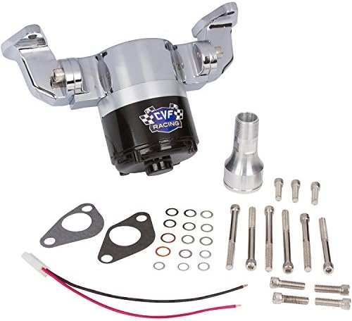 Chevy Small Block Electric Water Pump - 35 GPM, Chrome Aluminum, 283, 327, 350, 400, SBC