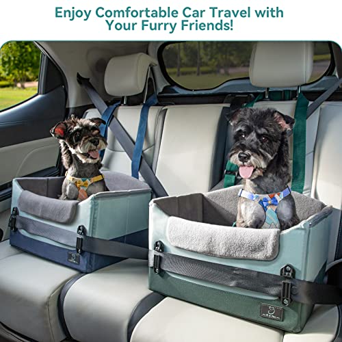 A4Pet Pet Dog Car Seat for Medium Dogs Large Dogs, 30 Inch Dog Booster Seat for Car with 2 Safety Leashes and Detachable Inner