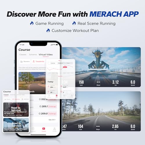 MERACH Walking Pad, Small Treadmill for Home & Office, Under Desk Treadmill with Max 3.8MPH 40 dB, 2 in 1 Quiet Portable Mini Treadmill with Remote Control, APP, LED Display