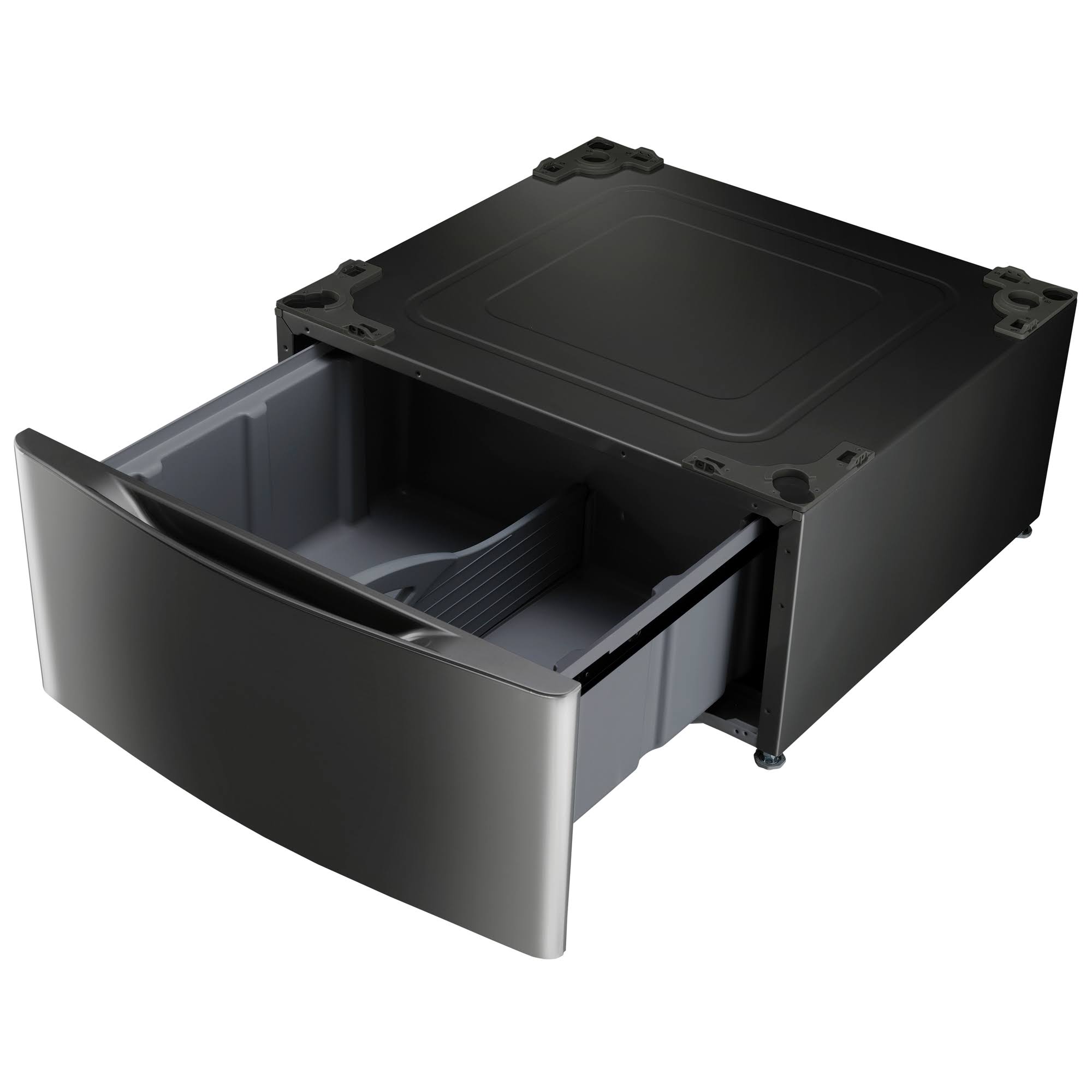 LG WDP4K Laundry Stainless Steel Pedestal, Black
