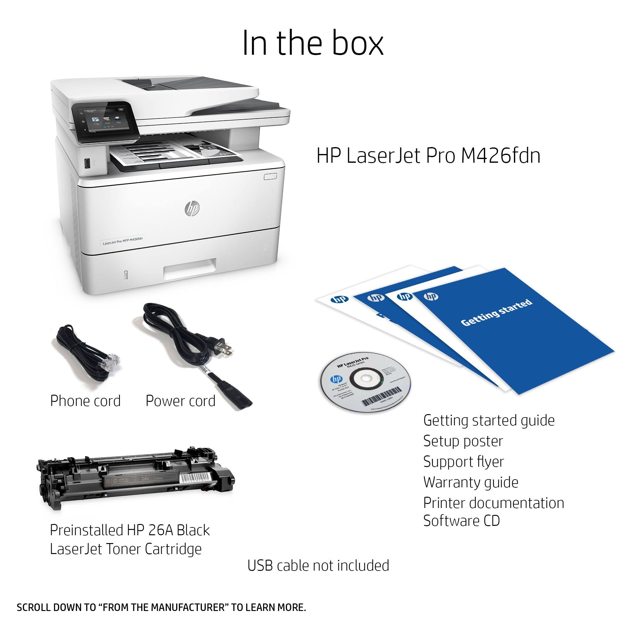 HP LaserJet Pro MFP M426fdn Printer