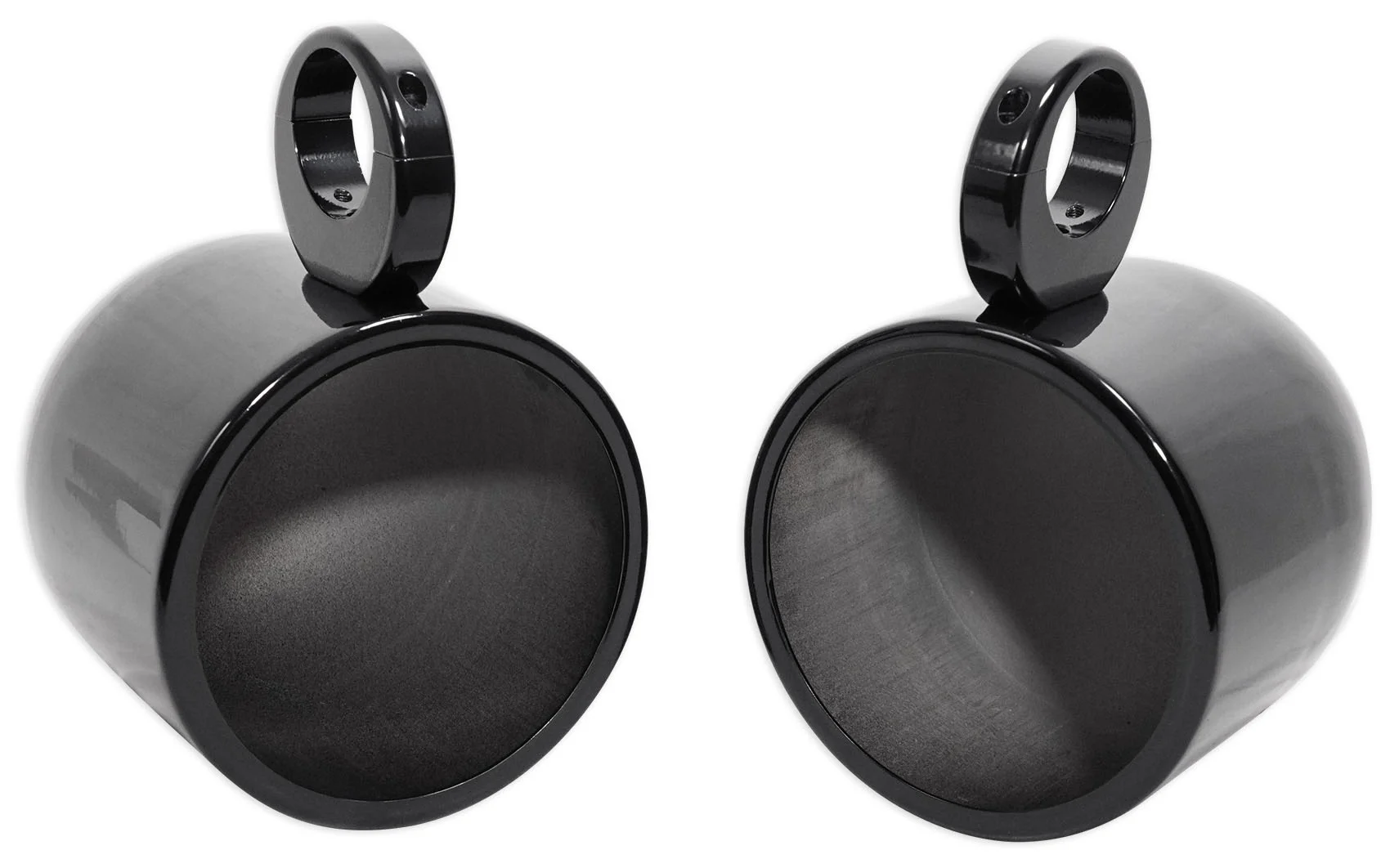 (2) Rockville MAC90B 8" 360 Degree Swivel Marine Wakeboard Tower Speaker Pods