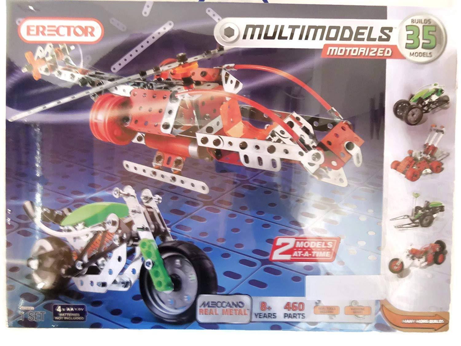 Erector 35 Models u0026 460 Parts Motorized Building Set