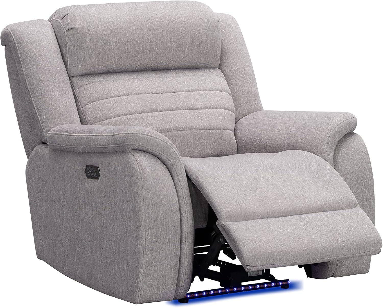Abbyson Living Tristan Power Reclining Chair with Heat + Massage, Gray