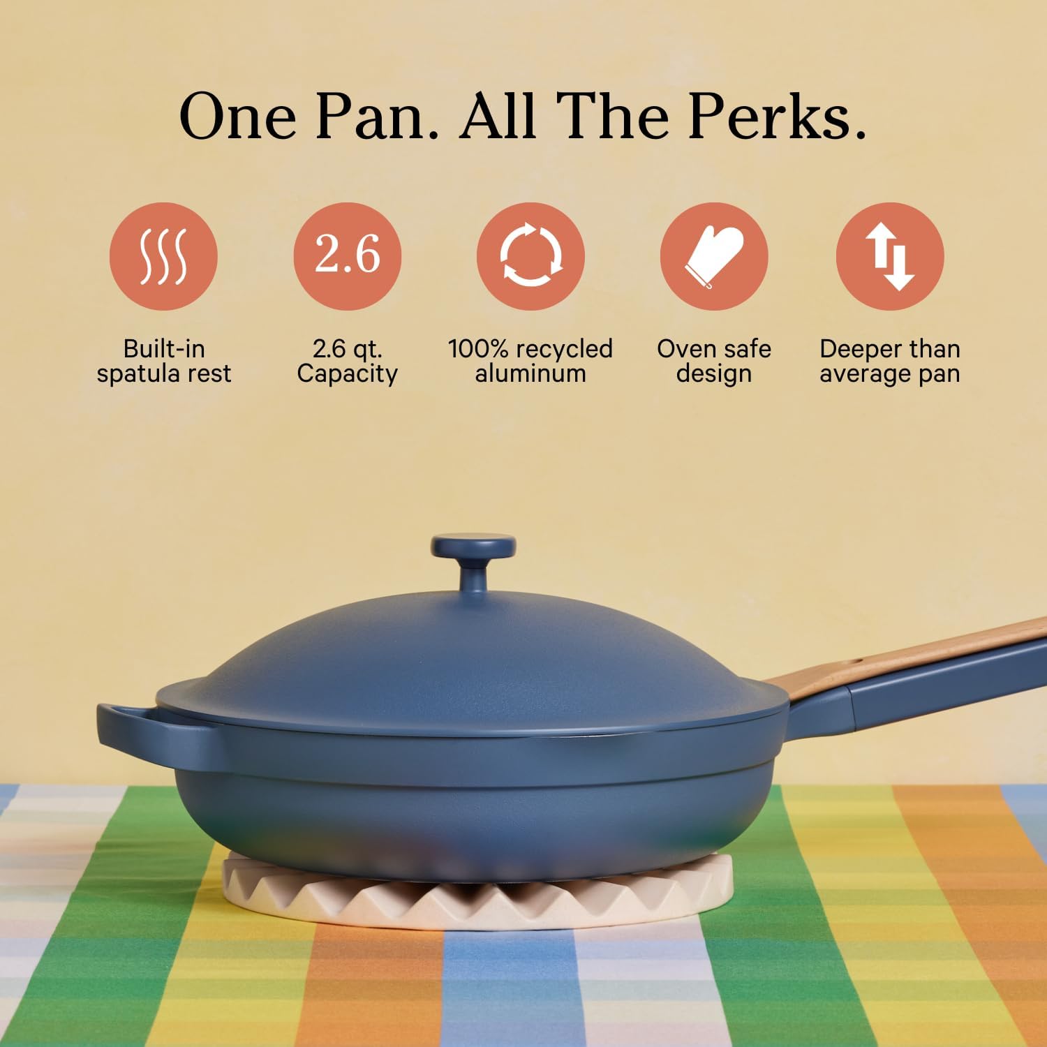 Our Place Home Cook Duo - Always Pan 2.0 & Perfect Pot Bundle | Multi-Functional Cookware Set Replaces 18 Pieces | Blue Salt