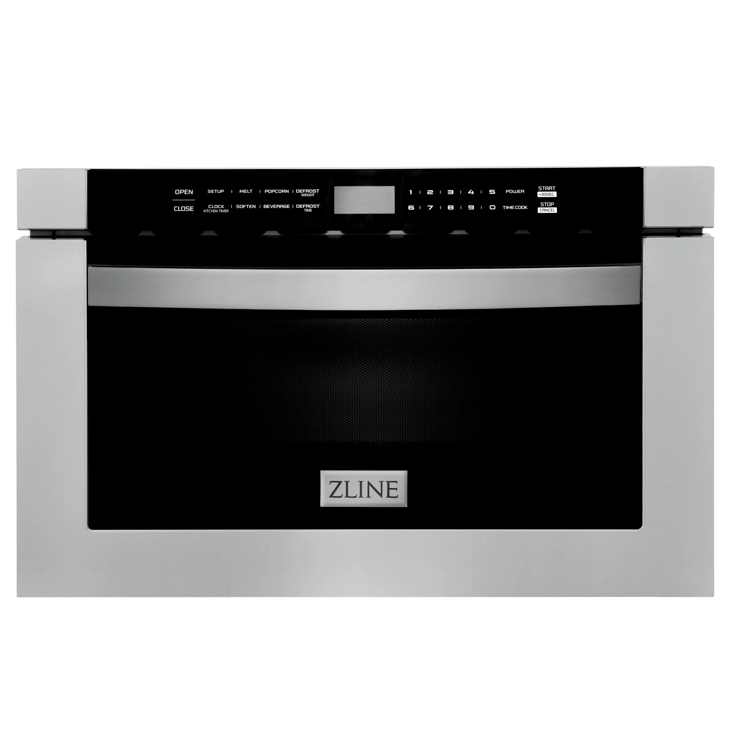ZLINE 24" 1.2 cu. ft. Microwave Drawer in Black Stainless Steel