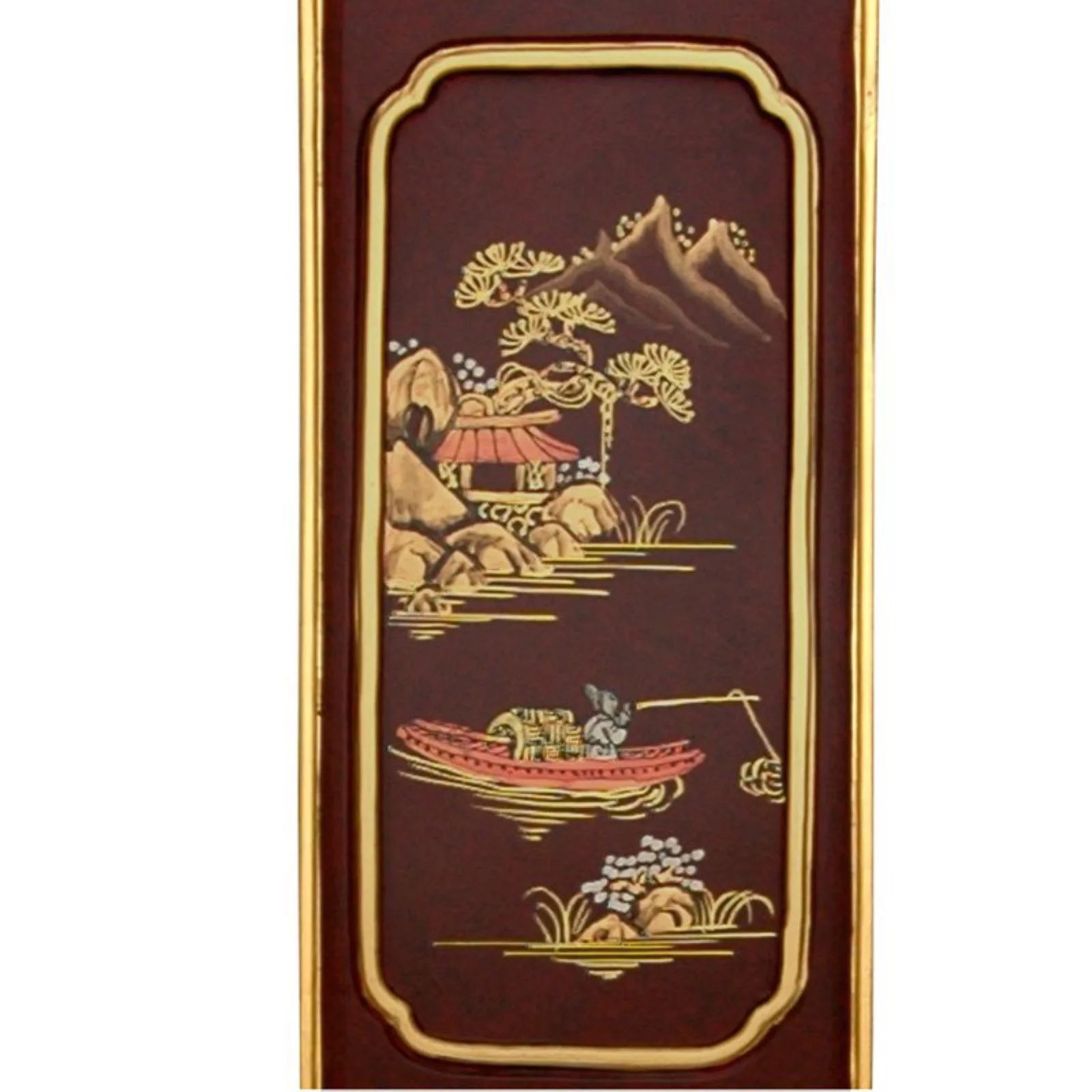 Handmade Wood Black Landscape Ming Chair (China) -  26.50"W x 24.50"D x 32.50"H