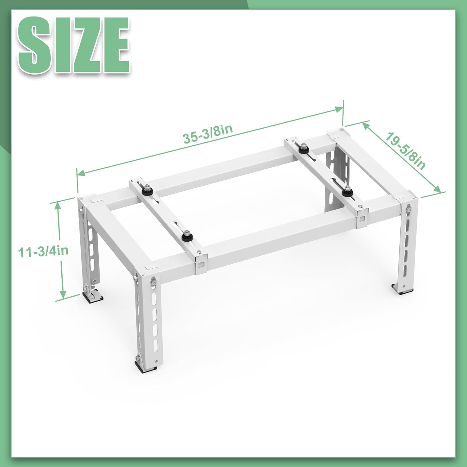 Mini Split Ground Stand for Air Conditioners Heat Pump System,Air Conditioner Bracket for Outdoor AC Unit,Heavy Duty Condenser Stand Base for 9,000-24,000 BTU