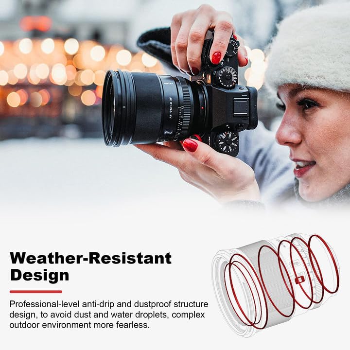 VILTROX Pro 27mm f/1.2 F1.2 XF Fuji for Fujifilm X Mount Lens,27mm APS-C X Lens for Fuji X-T5 X-H2S X-S20 X-T4 X-S10 X-T200 X-T30 II X-H1 X-T30 X-A7 X-Pro3 X-E4 X-T2 X-Pro2