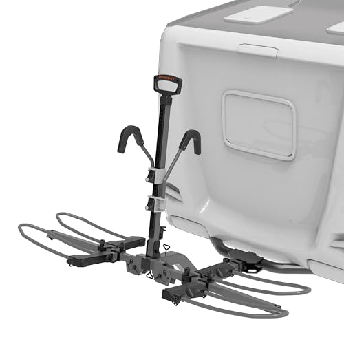 HYPERAX Volt RV 4X - Hitch Mounted 4 Bike Rack Carrier for RV, Camper, Trailer,Motorhome, Toad with 2" Class 3 or Higher Hitch Fits Up to 2x75lb E Bike +2X50lb Bikes with Up to 5" Fat Tire