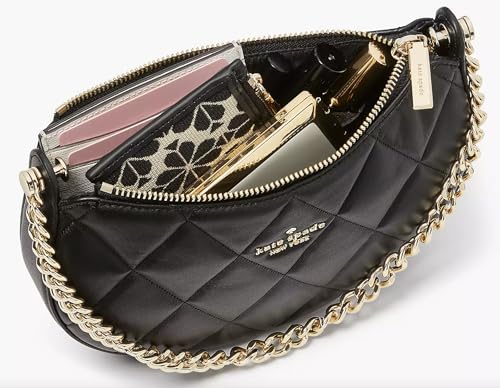 Kate Spade New York Women's Carey Smooth Leather Quilted Zip Top Crossbody Bag