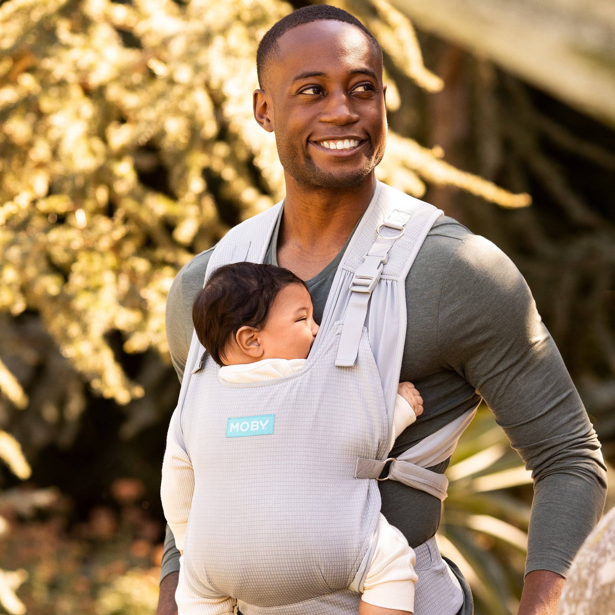 Moby Wrap Cloud Ultra-Light Hybrid Baby Carrier in Whisper