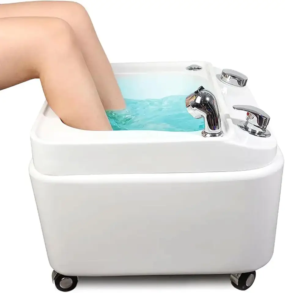 Multi-Function Foot Bath, Acrylic Smart Massage Foot Bath Bowl, Portable Foot Spa Adjustable Bathtub for Home, Salon, Spa - Kansas Nuitrition - HNZSDS