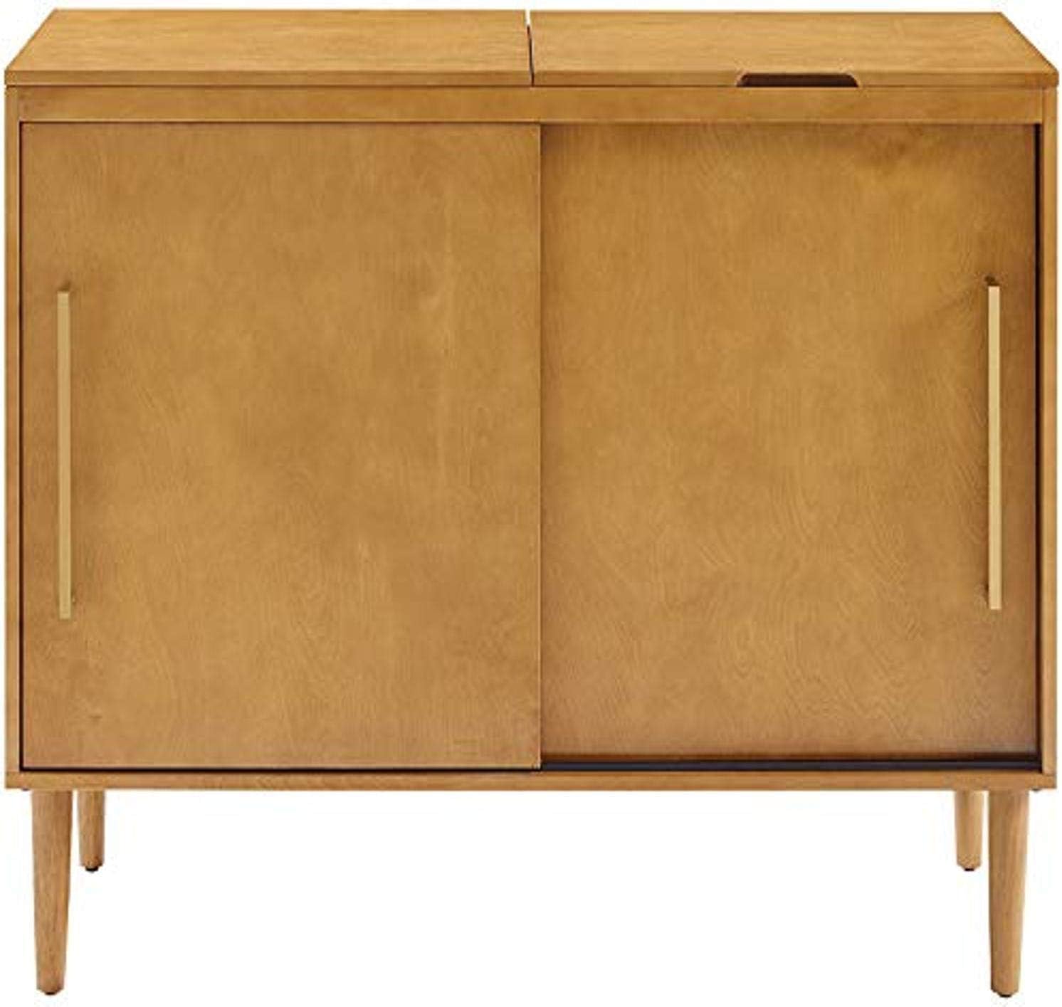 Crosley Furniture Everett Mid-Century Modern Media Console, Mahogany